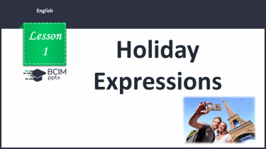 №001 - Holiday expressions